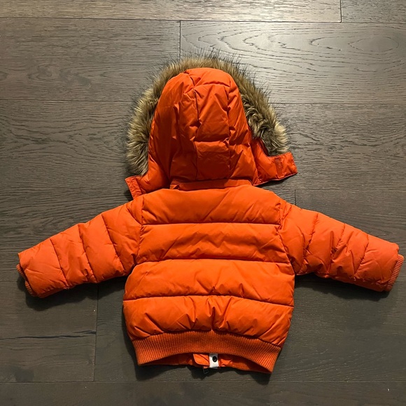 Tommy Hilfiger orange kids unisex winter jacket 12-18M - Picture 3 of 6